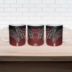 Aotearoa Maori Iwi Heritage Ceramic Mug Ngapuhi Kokowai