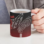 Aotearoa Maori Iwi Heritage Ceramic Mug Ngapuhi Kokowai