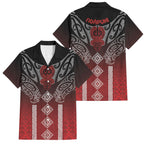 Aotearoa Maori Iwi Heritage Family Matching Mermaid Dress and Hawaiian Shirt Ngapuhi Kokowai
