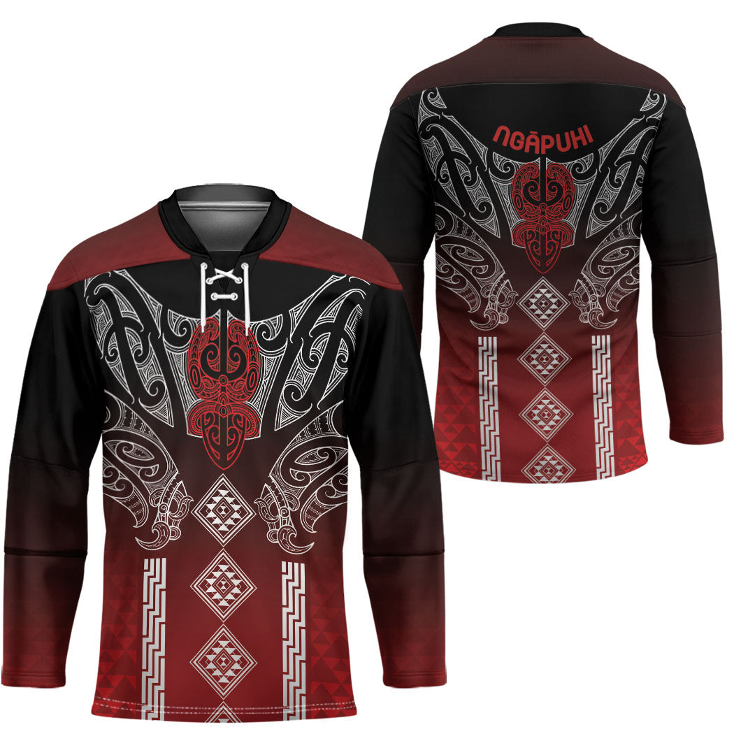 Aotearoa Maori Iwi Heritage Hockey Jersey Ngapuhi Kokowai
