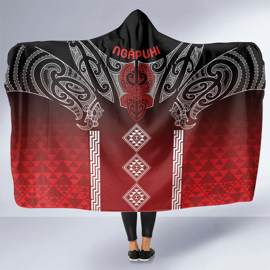 Aotearoa Maori Iwi Heritage Hooded Blanket Ngapuhi Kokowai