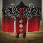 Aotearoa Maori Iwi Heritage Hooded Blanket Ngapuhi Kokowai