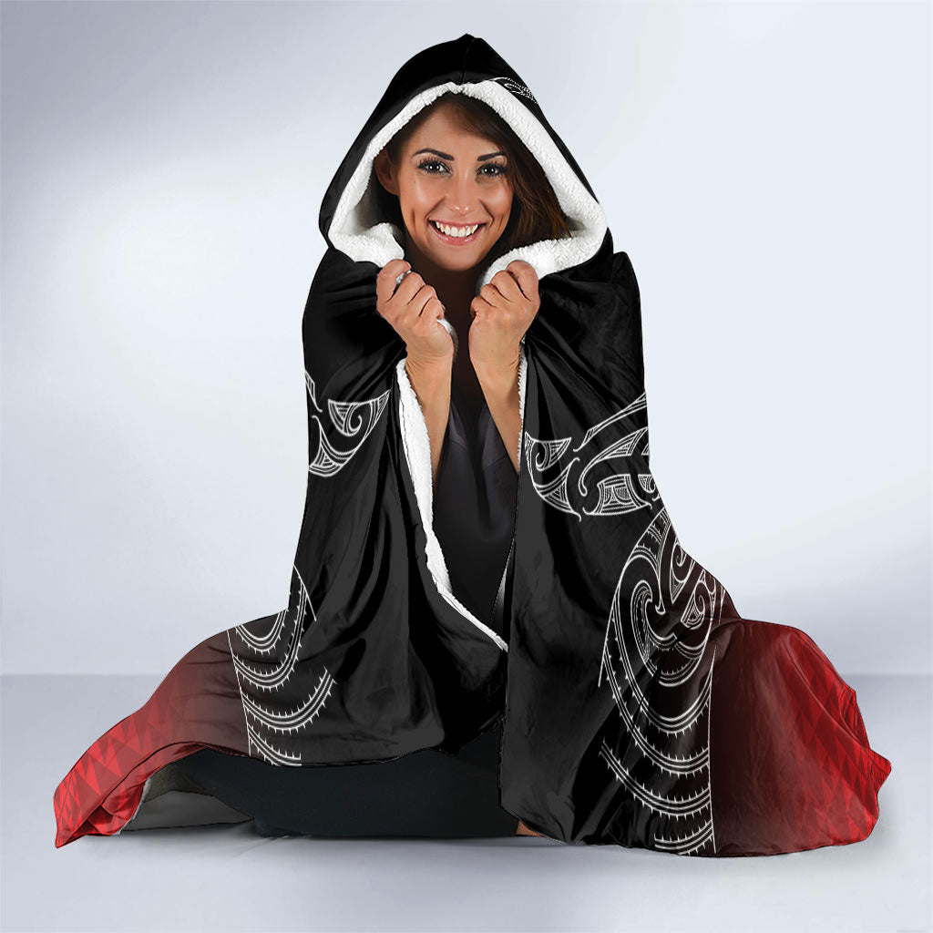 Aotearoa Maori Iwi Heritage Hooded Blanket Ngapuhi Kokowai