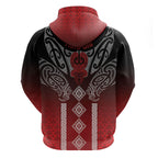 Aotearoa Maori Iwi Heritage Hoodie Ngapuhi Kokowai