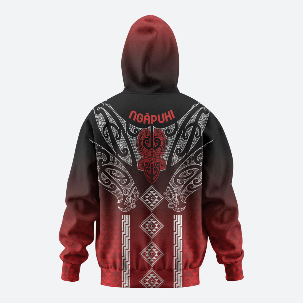 Aotearoa Maori Iwi Heritage Hoodie Ngapuhi Kokowai