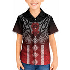 Aotearoa Maori Iwi Heritage Kid Hawaiian Shirt Ngapuhi Kokowai