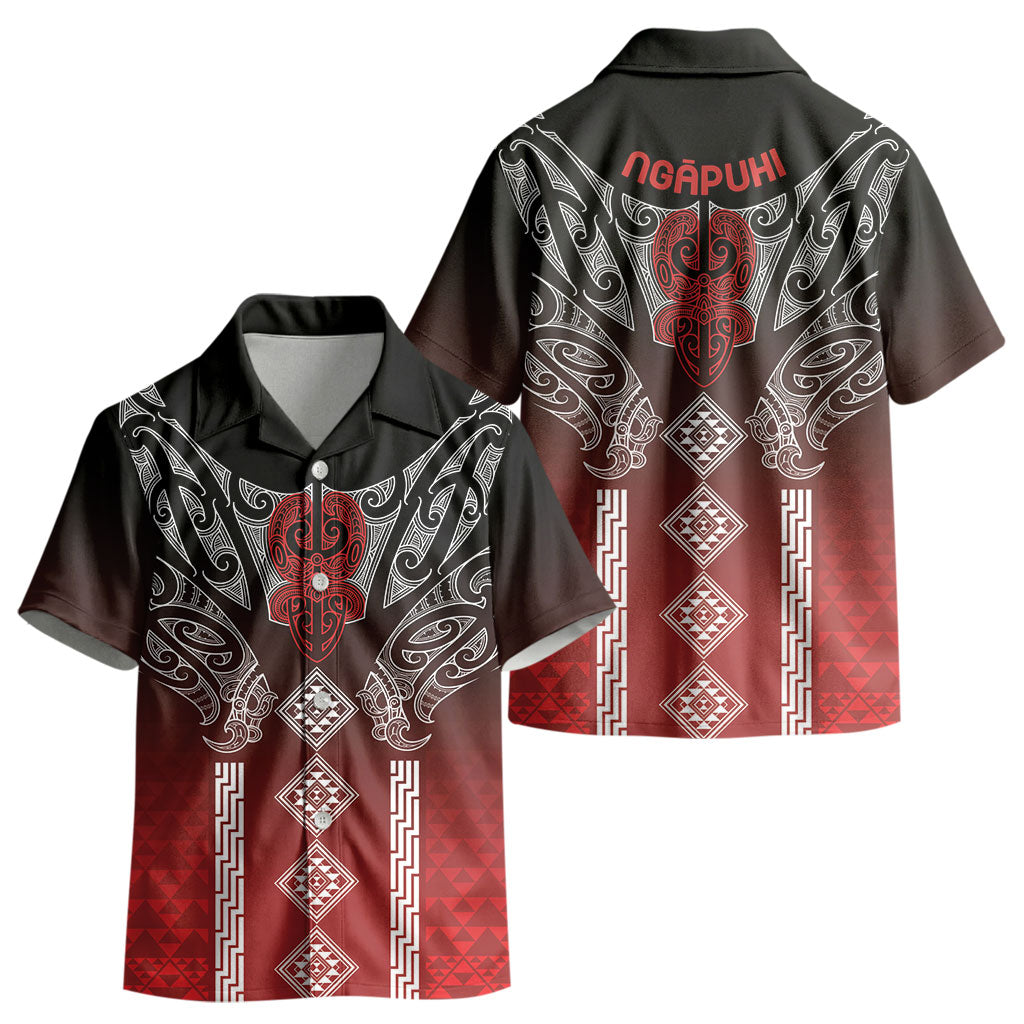 Aotearoa Maori Iwi Heritage Kid Hawaiian Shirt Ngapuhi Kokowai