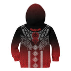Aotearoa Maori Iwi Heritage Kid Hoodie Ngapuhi Kokowai