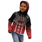 Aotearoa Maori Iwi Heritage Kid Hoodie Ngapuhi Kokowai
