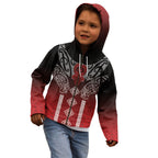 Aotearoa Maori Iwi Heritage Kid Hoodie Ngapuhi Kokowai