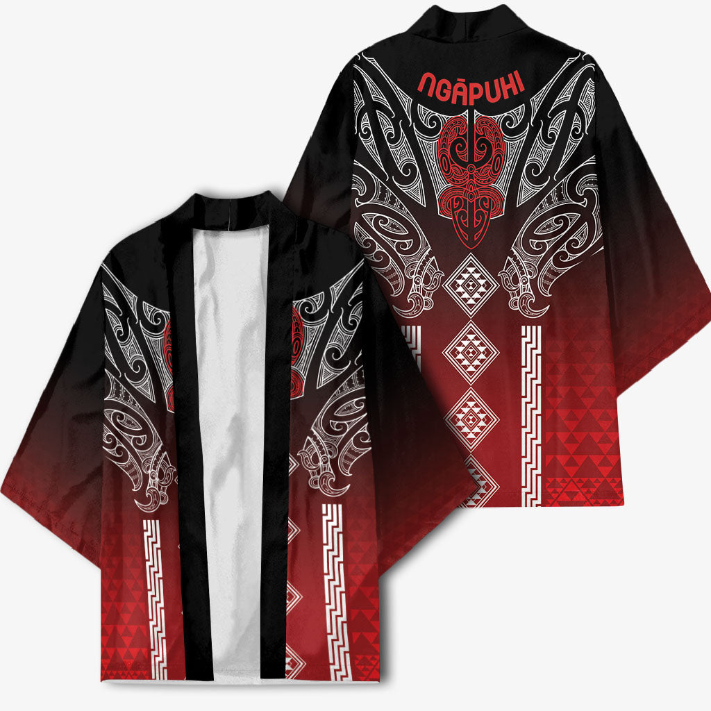 Aotearoa Maori Iwi Heritage Kimono Ngapuhi Kokowai