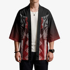 Aotearoa Maori Iwi Heritage Kimono Ngapuhi Kokowai