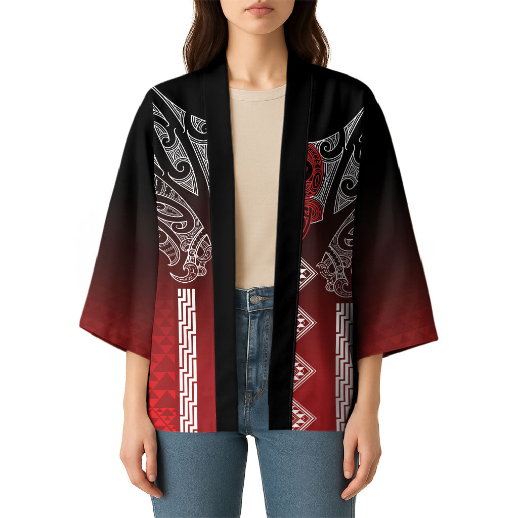 Aotearoa Maori Iwi Heritage Kimono Ngapuhi Kokowai