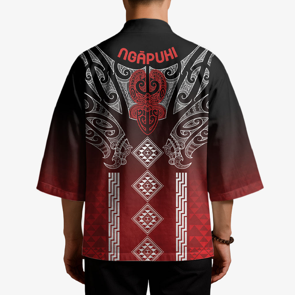 Aotearoa Maori Iwi Heritage Kimono Ngapuhi Kokowai