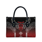 Aotearoa Maori Iwi Heritage Leather Bag Ngapuhi Kokowai