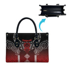 Aotearoa Maori Iwi Heritage Leather Bag Ngapuhi Kokowai