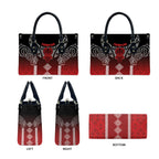 Aotearoa Maori Iwi Heritage Leather Bag Ngapuhi Kokowai
