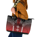 Aotearoa Maori Iwi Heritage Leather Tote Bag Ngapuhi Kokowai