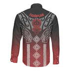 Aotearoa Maori Iwi Heritage Long Sleeve Button Shirt Ngapuhi Kokowai