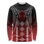 Aotearoa Maori Iwi Heritage Long Sleeve Shirt Ngapuhi Kokowai