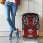 Aotearoa Maori Iwi Heritage Luggage Cover Ngapuhi Kokowai