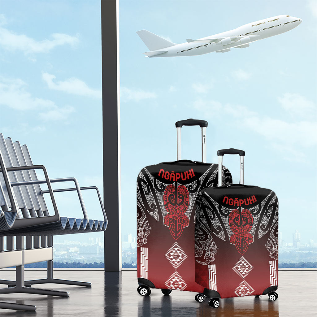 Aotearoa Maori Iwi Heritage Luggage Cover Ngapuhi Kokowai