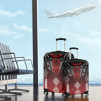 Aotearoa Maori Iwi Heritage Luggage Cover Ngapuhi Kokowai