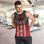 Aotearoa Maori Iwi Heritage Men Tank Top Ngapuhi Kokowai