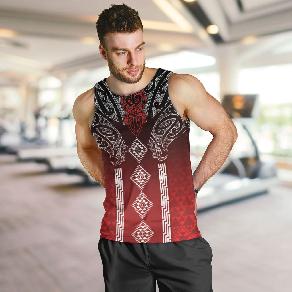 Aotearoa Maori Iwi Heritage Men Tank Top Ngapuhi Kokowai