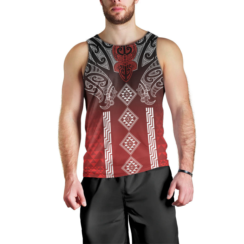 Aotearoa Maori Iwi Heritage Men Tank Top Ngapuhi Kokowai
