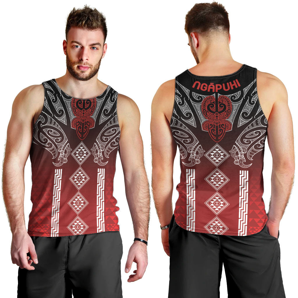 Aotearoa Maori Iwi Heritage Men Tank Top Ngapuhi Kokowai