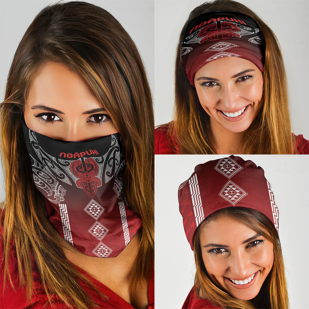Aotearoa Maori Iwi Heritage Neck Gaiter Ngapuhi Kokowai