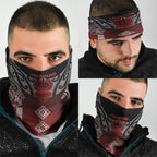 Aotearoa Maori Iwi Heritage Neck Gaiter Ngapuhi Kokowai