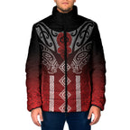 Aotearoa Maori Iwi Heritage Padded Jacket Ngapuhi Kokowai