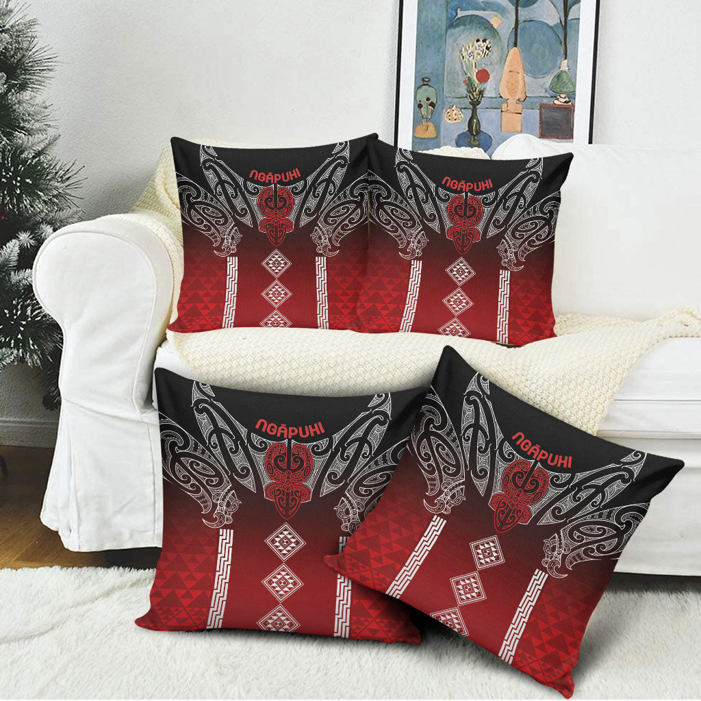 Aotearoa Maori Iwi Heritage Pillow Cover Ngapuhi Kokowai