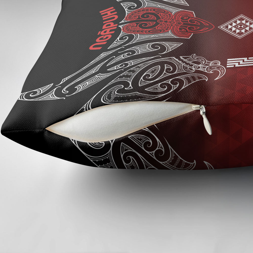 Aotearoa Maori Iwi Heritage Pillow Cover Ngapuhi Kokowai