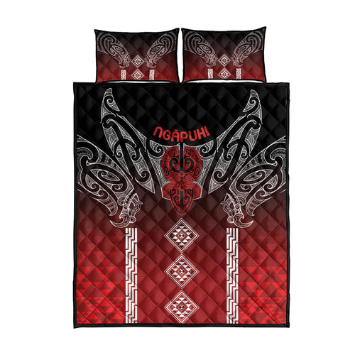 Aotearoa Maori Iwi Heritage Quilt Bed Set Ngapuhi Kokowai