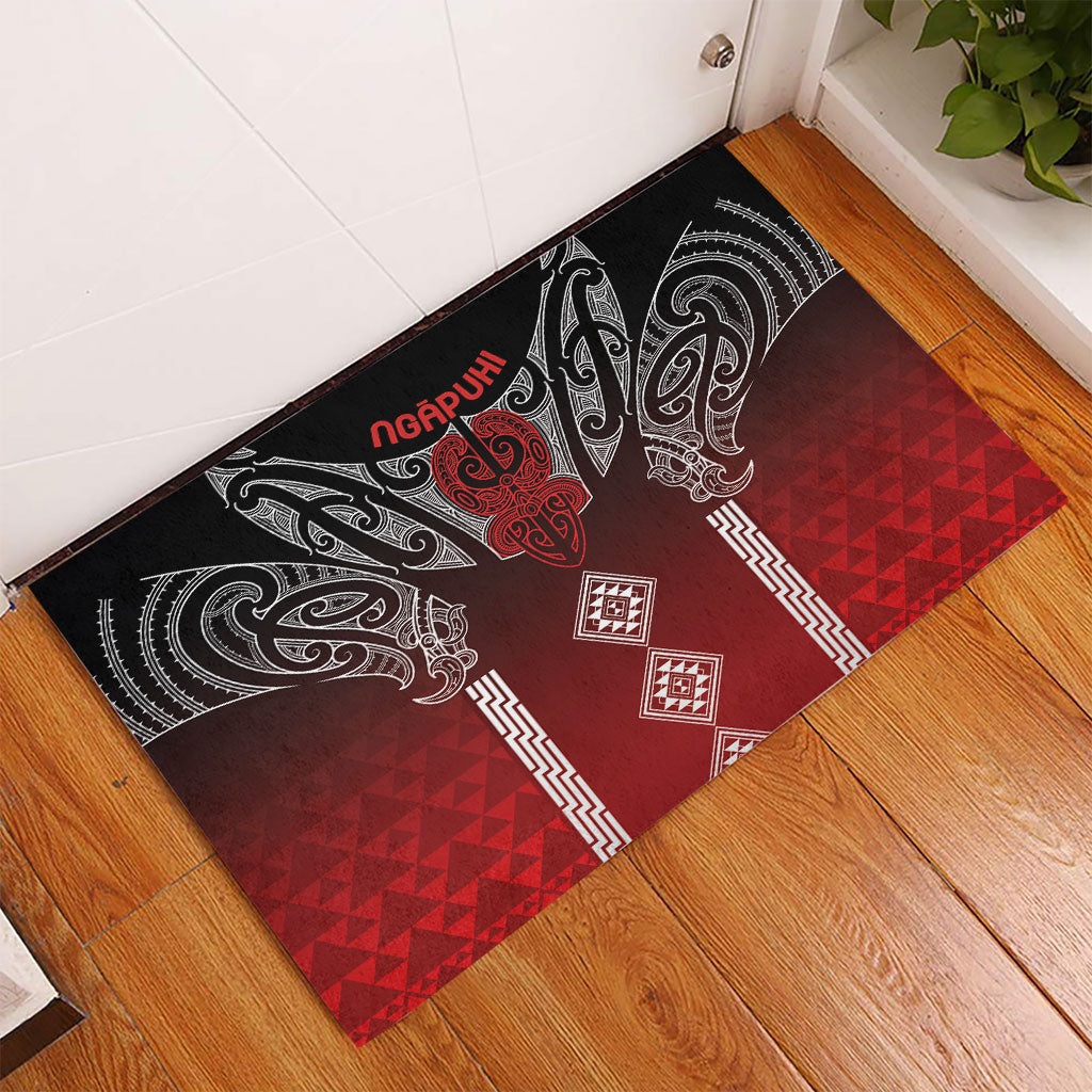 Aotearoa Maori Iwi Heritage Rubber Doormat Ngapuhi Kokowai