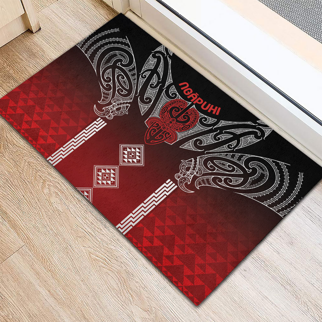 Aotearoa Maori Iwi Heritage Rubber Doormat Ngapuhi Kokowai