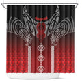 Aotearoa Maori Iwi Heritage Shower Curtain Ngapuhi Kokowai