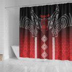 Aotearoa Maori Iwi Heritage Shower Curtain Ngapuhi Kokowai