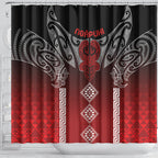 Aotearoa Maori Iwi Heritage Shower Curtain Ngapuhi Kokowai