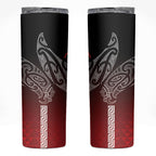 Aotearoa Maori Iwi Heritage Skinny Tumbler Ngapuhi Kokowai