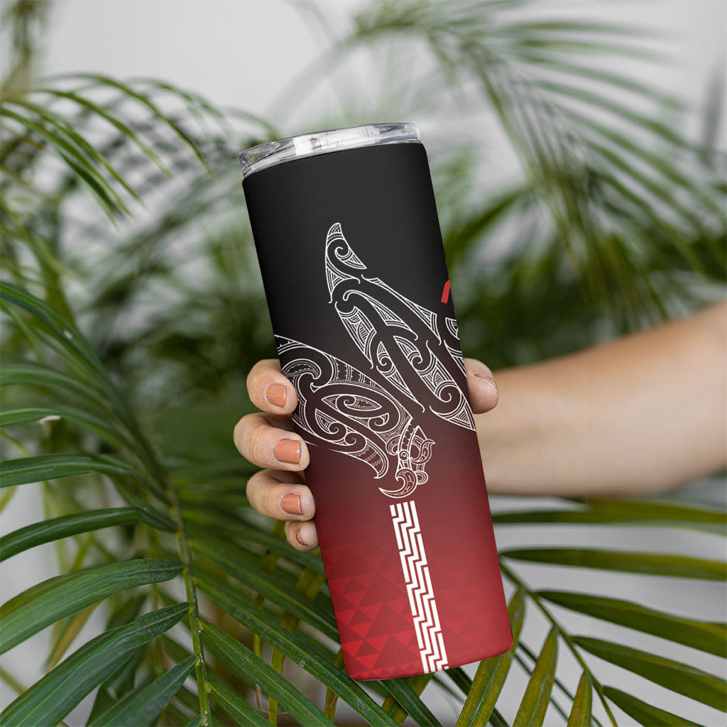 Aotearoa Maori Iwi Heritage Skinny Tumbler Ngapuhi Kokowai