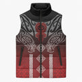 Aotearoa Maori Iwi Heritage Sleeveless Puffer Jacket Ngapuhi Kokowai