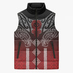 Aotearoa Maori Iwi Heritage Sleeveless Puffer Jacket Ngapuhi Kokowai