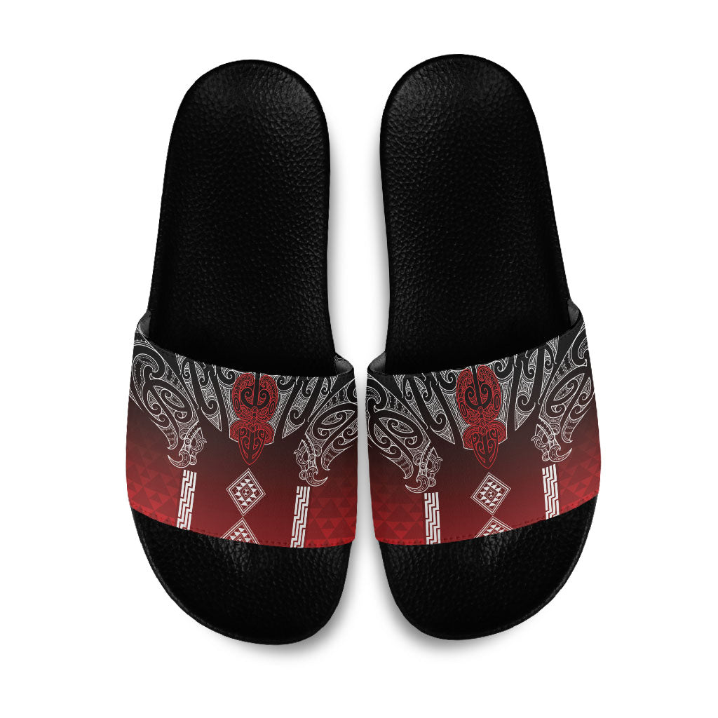 Aotearoa Maori Iwi Heritage Slide Sandals Ngapuhi Kokowai