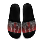 Aotearoa Maori Iwi Heritage Slide Sandals Ngapuhi Kokowai
