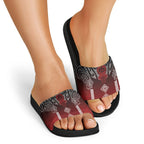 Aotearoa Maori Iwi Heritage Slide Sandals Ngapuhi Kokowai