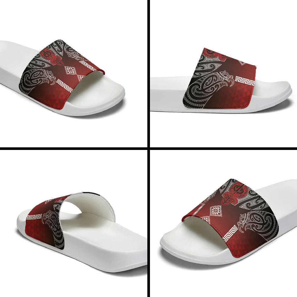 Aotearoa Maori Iwi Heritage Slide Sandals Ngapuhi Kokowai
